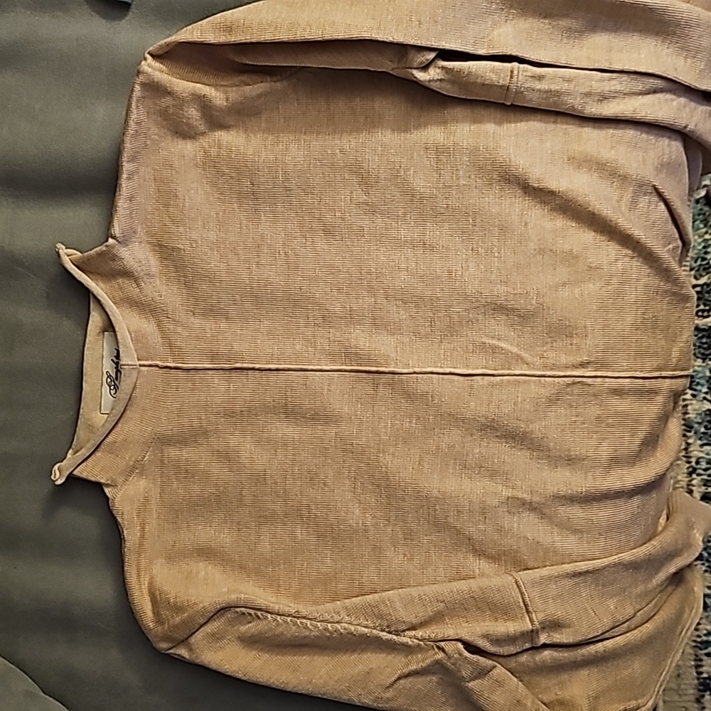 Lulu's Light Tan Mock Neck Sweater